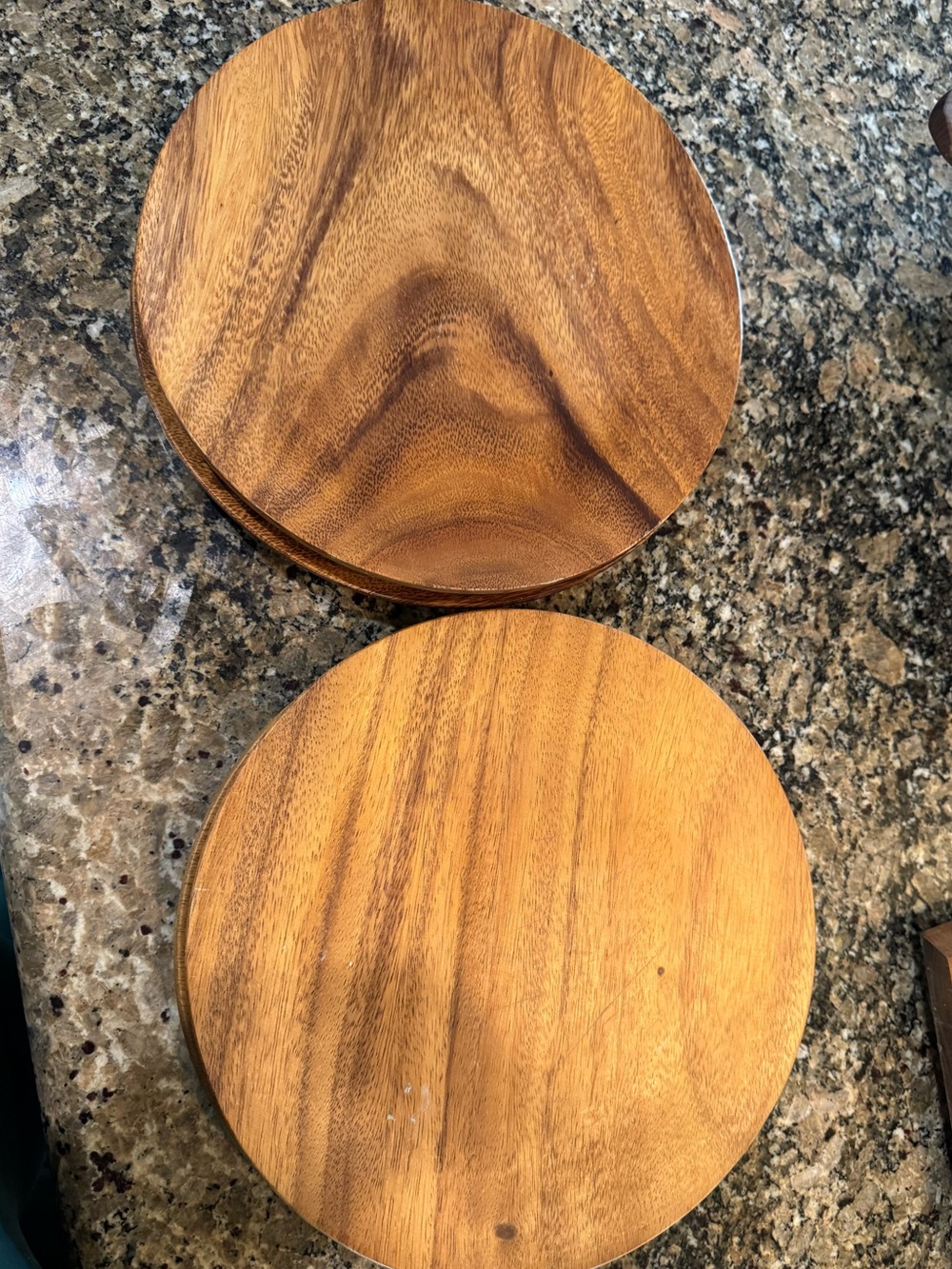 Set of 4 round S.C. Vizcarra plates- mid-century modern craftsmanship.